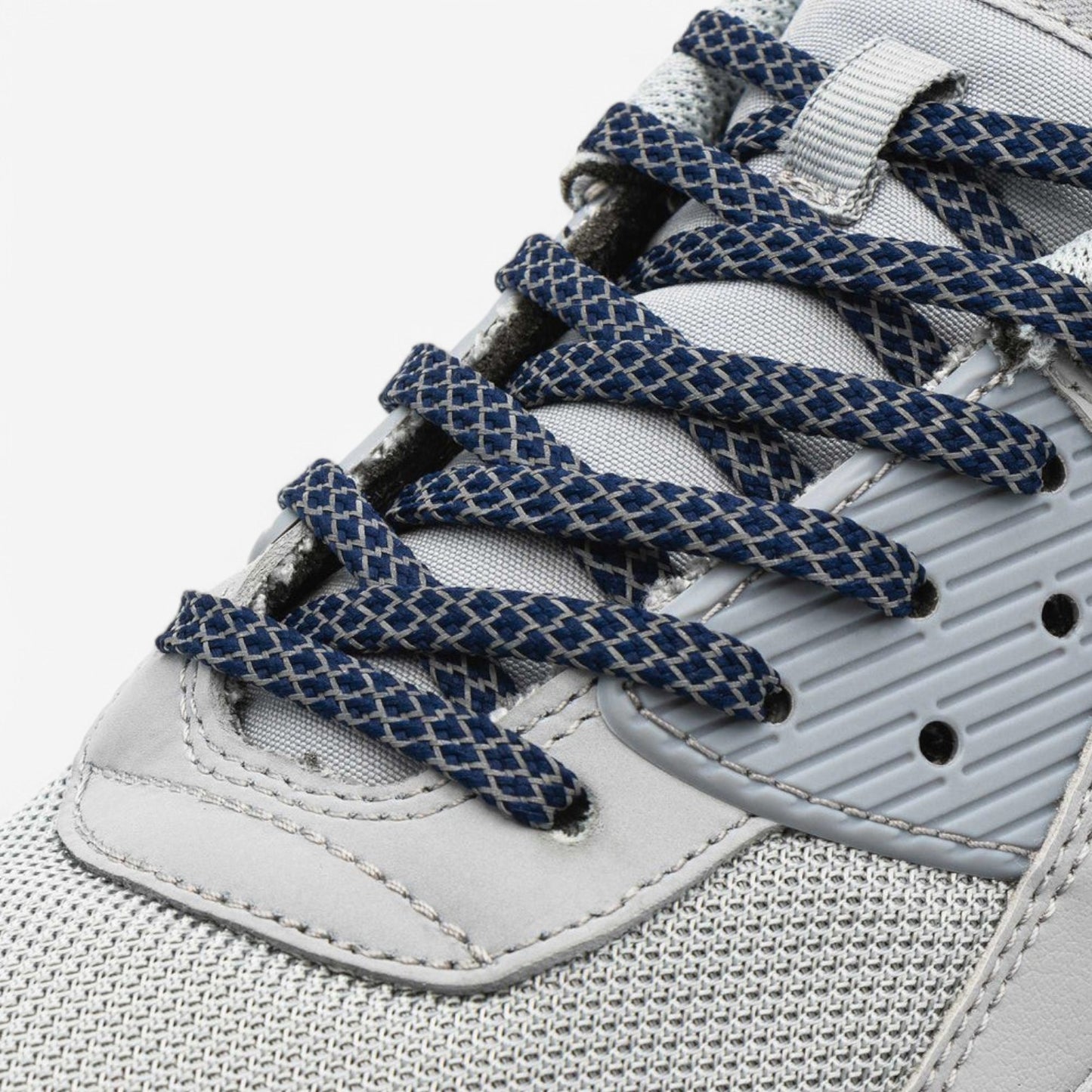 Navy Blue Reflective Rope Lace