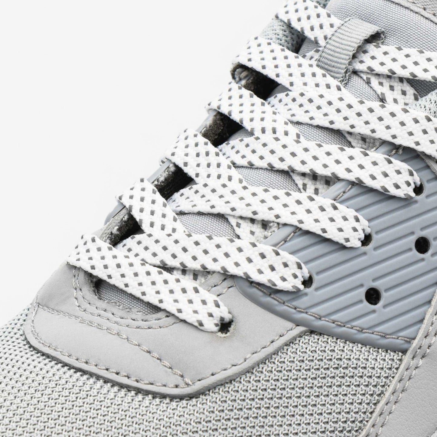 White Flat Reflective Lace