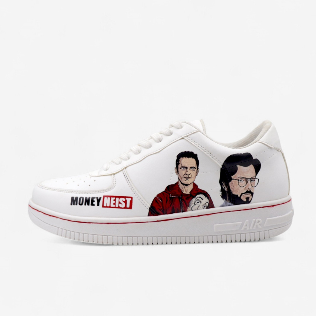 Money Heist Hand-Painted Custom Sneakers – Limited Edition – Inlace