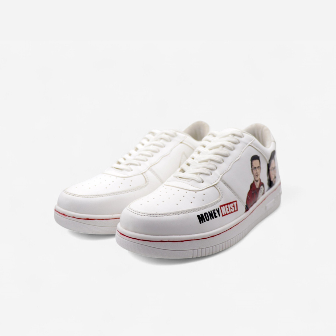 Money Heist Hand-Painted Custom Sneakers – Limited Edition