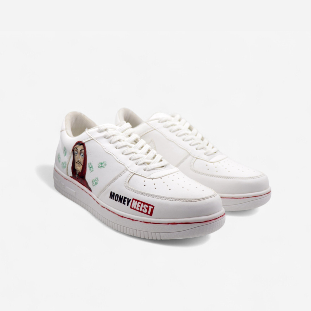 Money Heist Hand-Painted Custom Sneakers – Limited Edition