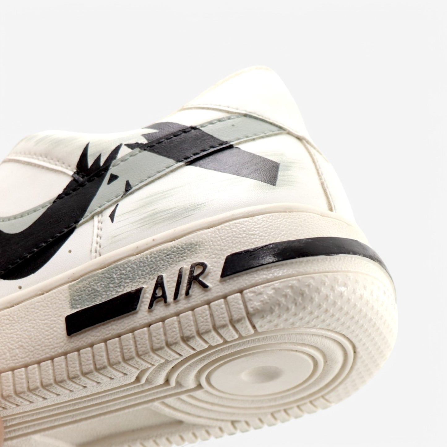 Broken Logo Hand-Painted Shoe