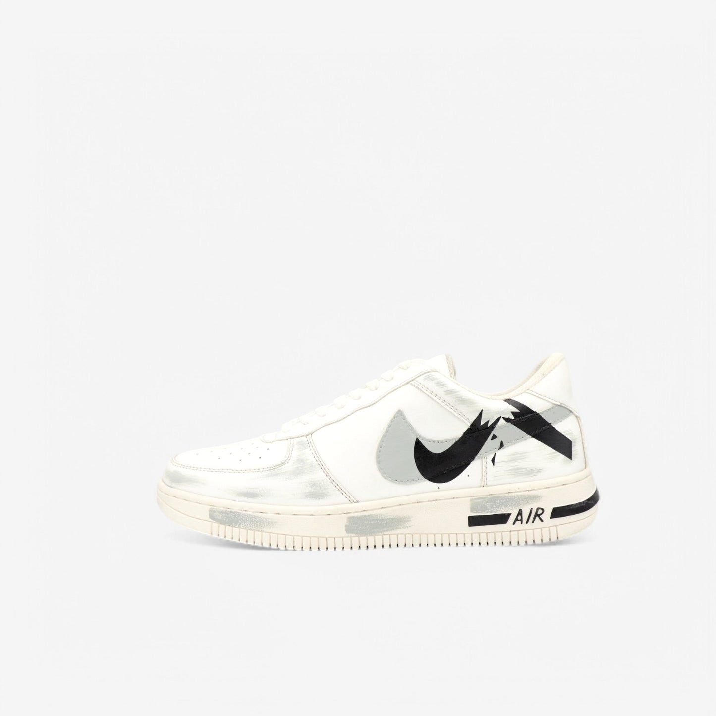 Broken Logo Hand-Painted Shoe