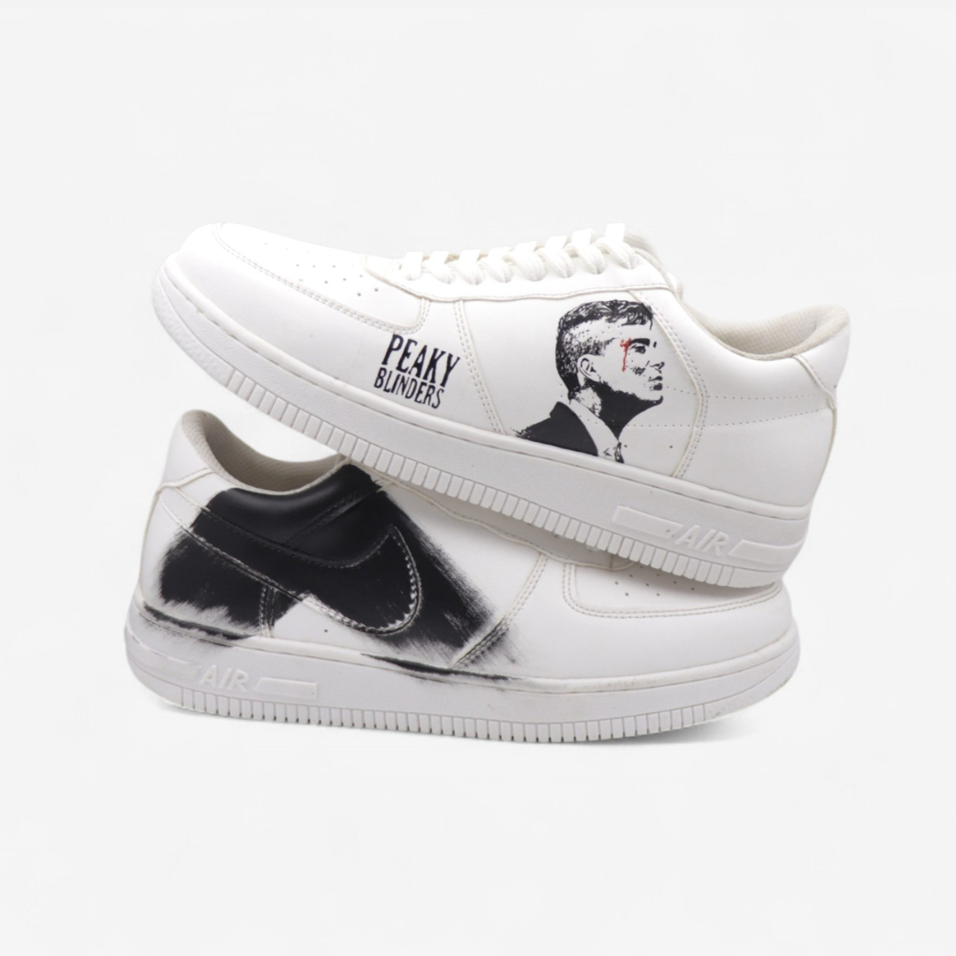 Peaky Blinders Hand-Painted Custom Sneakers – Limited Edition