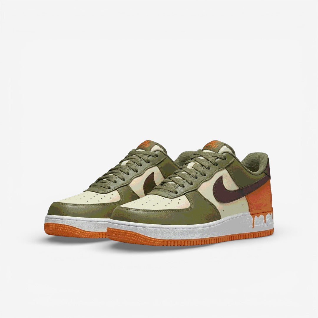 Military Drip Low – Tactical-Inspired Hand-Painted Sneaker