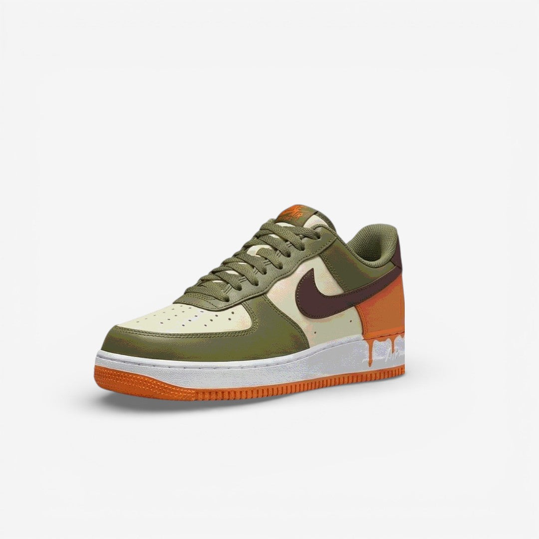 Military Drip Low – Tactical-Inspired Hand-Painted Sneaker