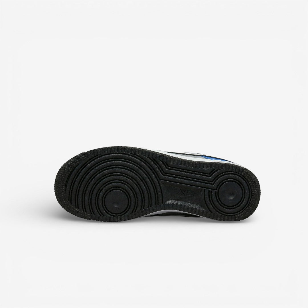 Blue Drip Low – Hand-Painted Custom Sneaker