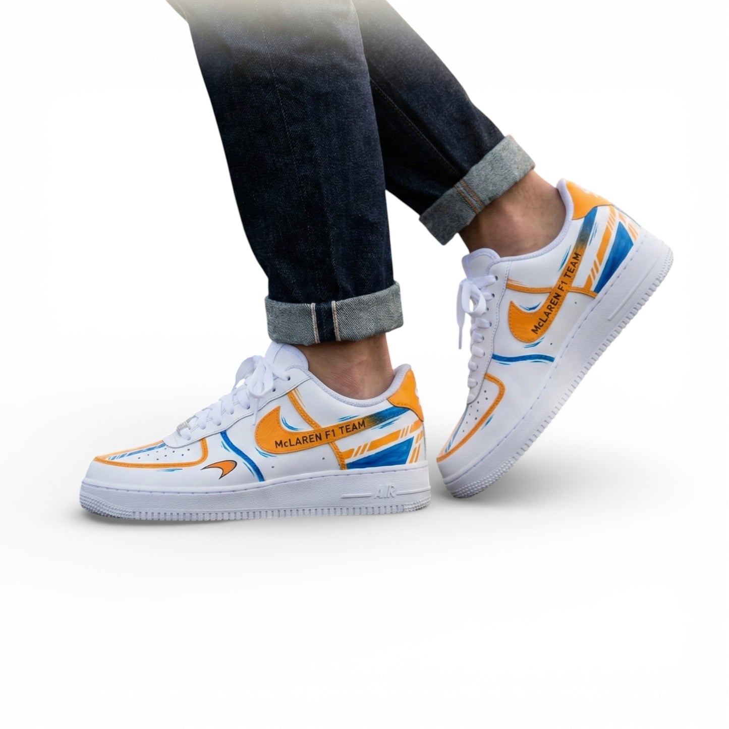 McLaren Track Blaze – Motorsport-Inspired Hand-Painted Sneaker